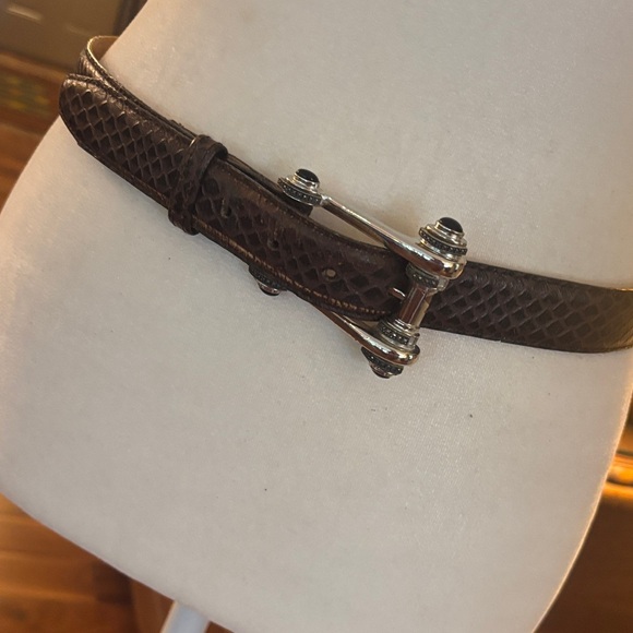 Vintage Judith Jack Leather Belt - M - Picture 1 of 10